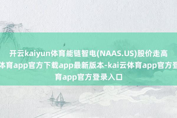 开云kaiyun体育能链智电(NAAS.US)股价走高-kai云体育app官方下载app最新版本-kai云体育app官方登录入口